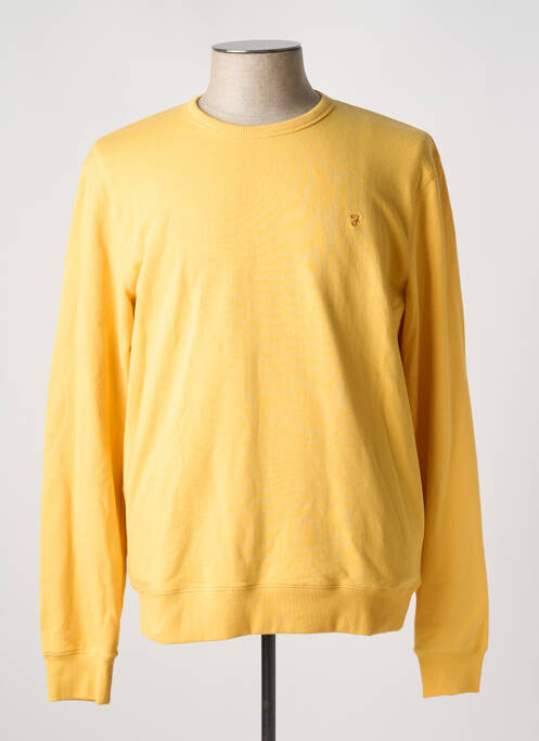 Sweat-shirt jaune FARAH pour homme