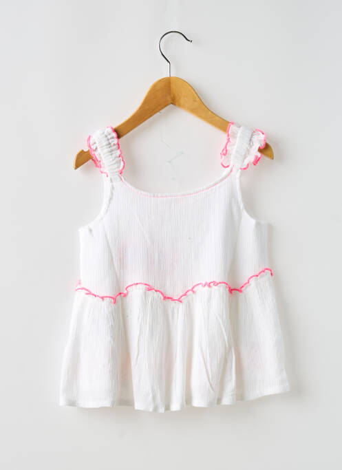 Top blanc BILLIEBLUSH pour fille