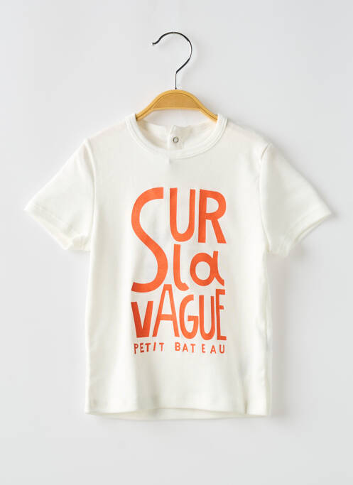 T-shirt blanc PETIT BATEAU pour garçon