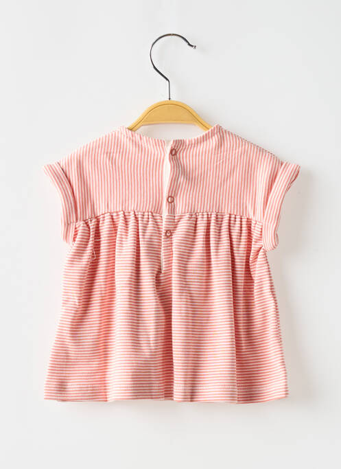 Top rose PETIT BATEAU pour fille