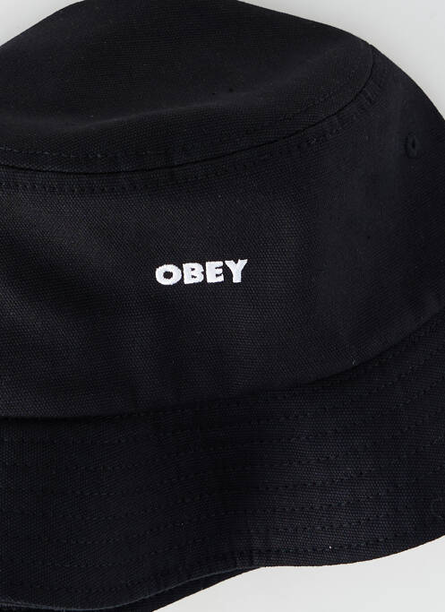 Chapeau noir OBEY pour homme