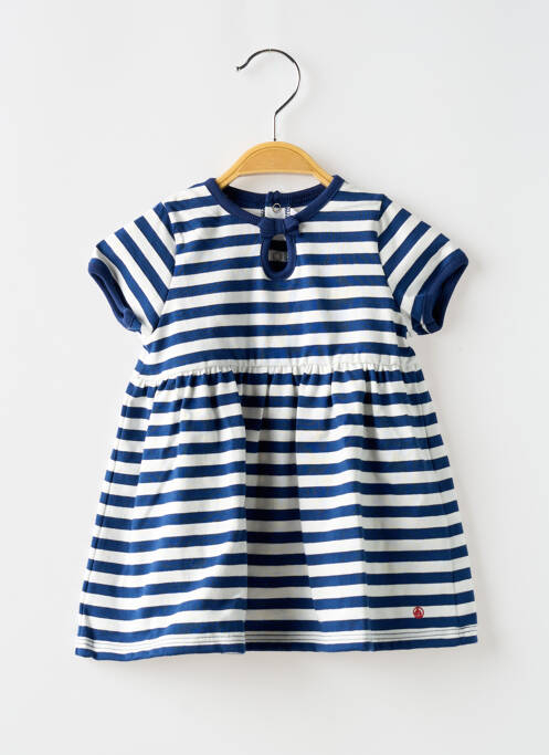 Robe mi-longue bleu PETIT BATEAU pour fille