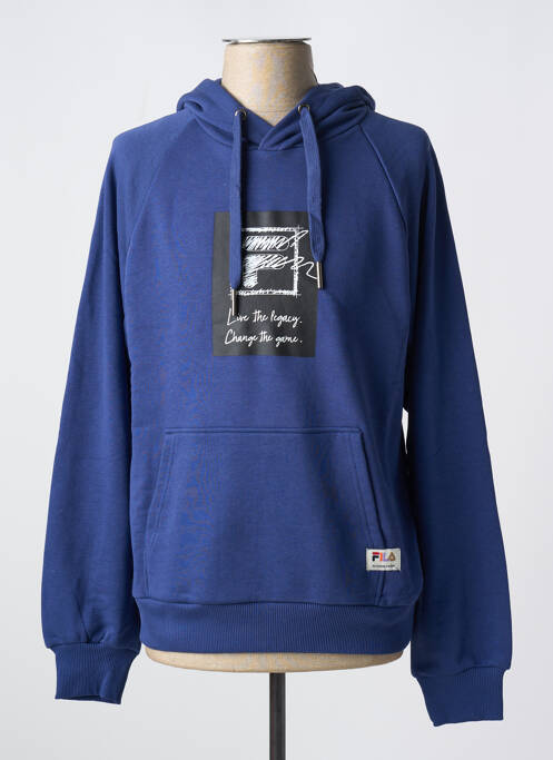 Sweat-shirt à capuche bleu FILA pour homme