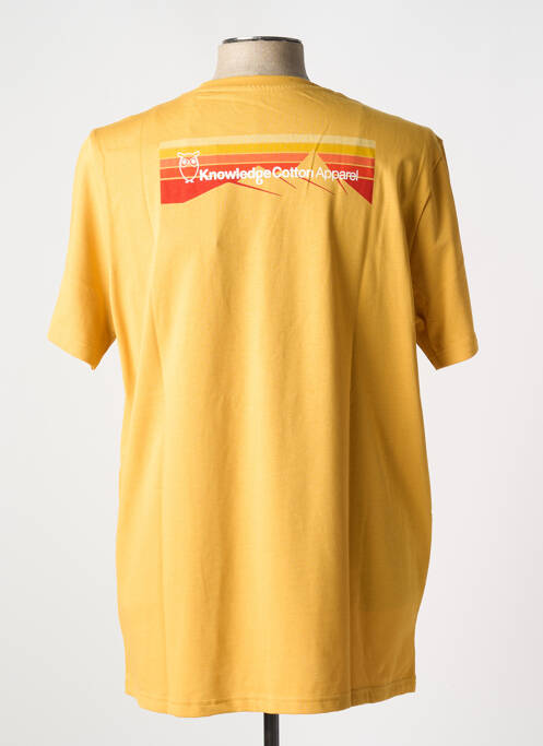 T-shirt marron KNOWLEDGE COTTON APPAREL pour homme