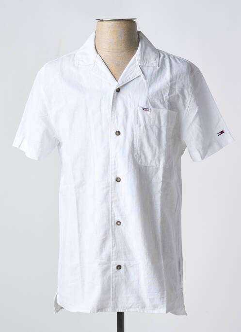 Chemise manches courtes blanc TOMMY HILFIGER pour homme