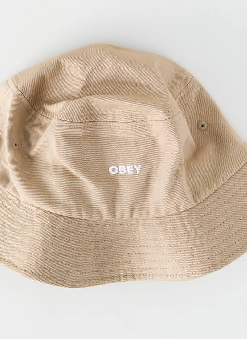 Chapeau beige OBEY pour homme