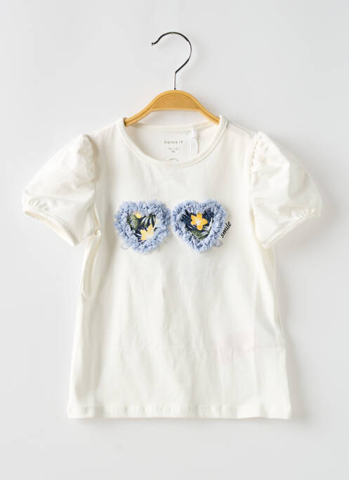 T-shirt blanc NAME IT pour fille
