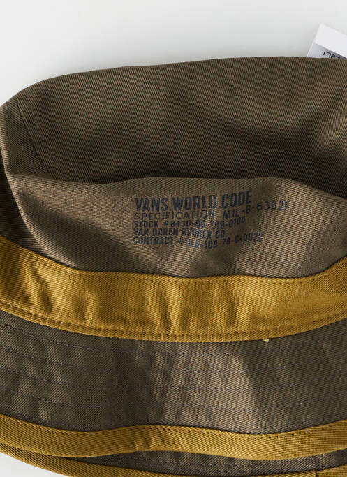 Chapeau kaki VANS pour homme