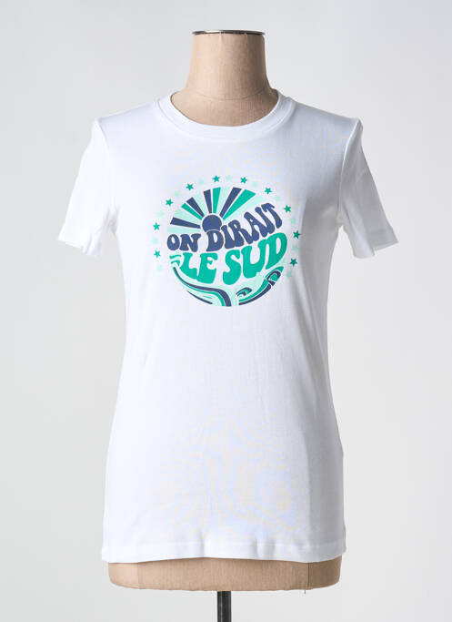 T-shirt blanc LA PETITE FRANCAISE pour femme