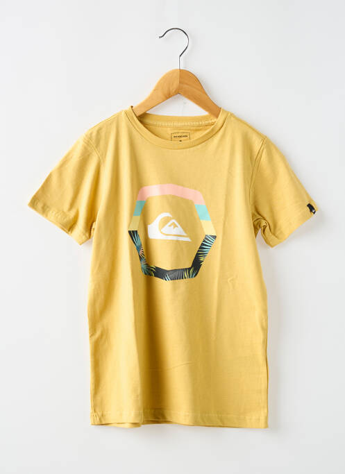 T-shirt jaune QUIKSILVER pour garçon