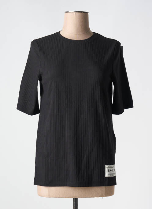 T-shirt noir NA-KD pour femme