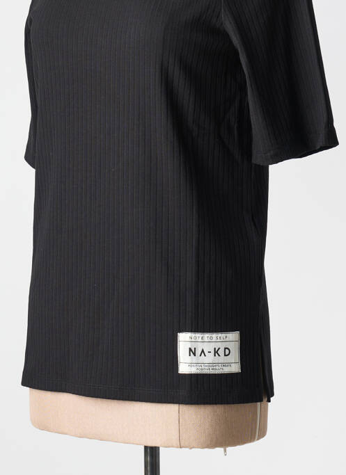 T-shirt noir NA-KD pour femme
