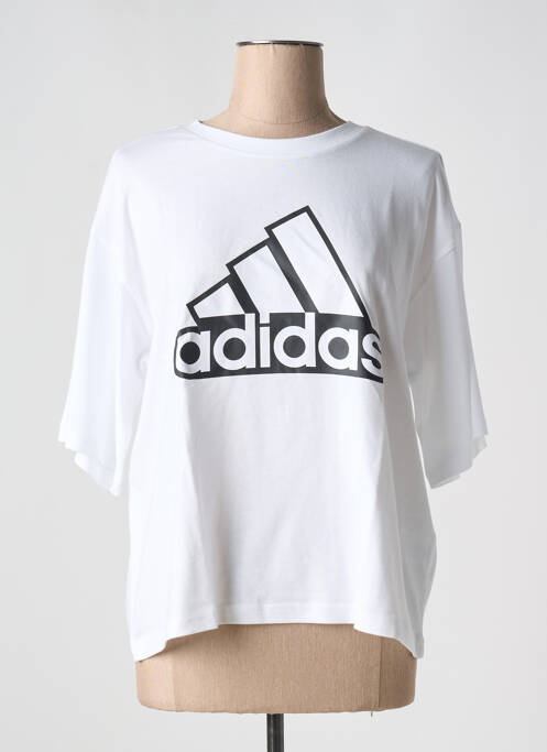 T-shirt blanc ADIDAS pour femme