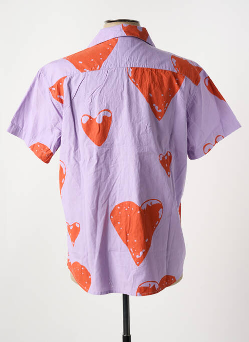 Chemise manches courtes violet OBEY pour homme