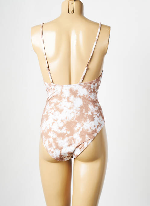 Maillot de bain 1 pièce beige PIECES pour femme