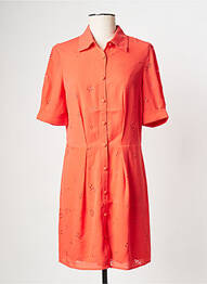 Robe courte col v orange I.CODE (By IKKS) femme