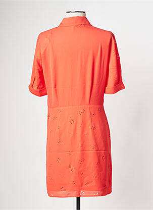 Robe courte col v orange I.CODE (By IKKS) femme