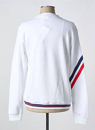 Sweat-shirt col rond blanc FILA homme