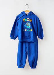 Ensemble de sport col rond bleu ADIDAS enfant