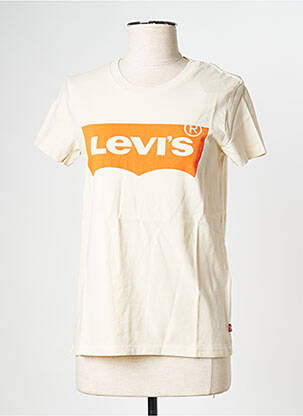 T-shirt col rond beige LEVI'S femme
