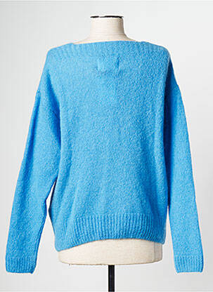 Pull col v bleu LEON & HARPER femme