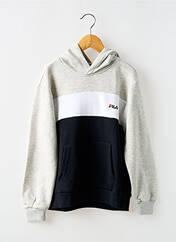 Sweat-shirt à capuche noir FILA pour garçon seconde vue