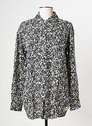 Chemisier col mao noir KNOWLEDGE COTTON APPAREL femme