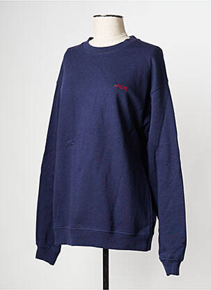 Sweat-shirt col rond bleu MAISON LABICHE femme