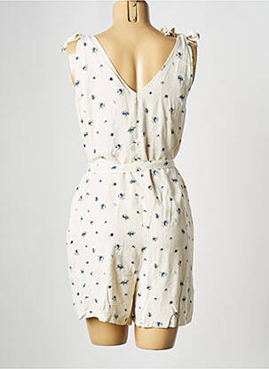 Combishort col v beige PIECES femme