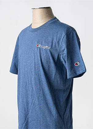 T-shirt col rond bleu CHAMPION homme