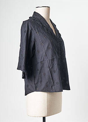 Chemisier noir SELECTED femme