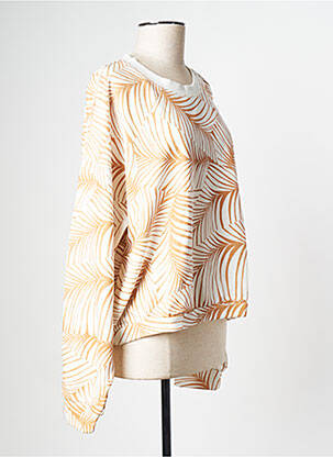 Sweat-shirt col rond orange ROXY femme