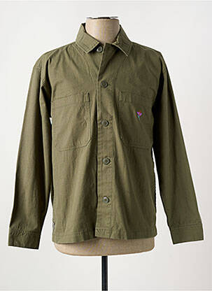 Chemise manches longues vert OBEY homme