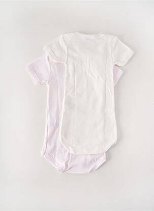 Body lingerie col rond blanc PETIT BATEAU enfant