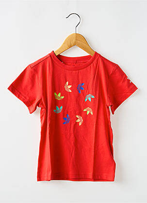 T-shirt rouge ADIDAS pour enfant