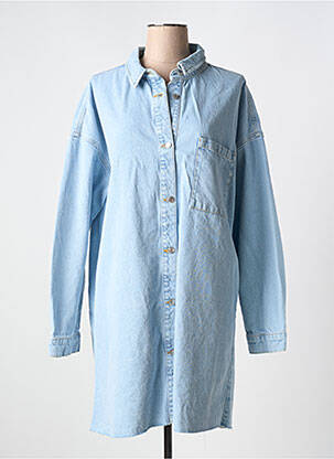 Robe courte col v bleu NA-KD femme