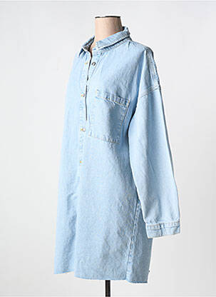 Robe courte col v bleu NA-KD femme