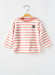 T-shirt blanc PETIT BATEAU pour fille seconde vue