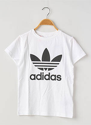 T-shirt col rond blanc ADIDAS enfant