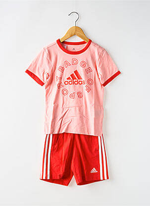 Ensemble short rose ADIDAS pour enfant