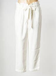 Pantalon droit blanc MORGAN femme