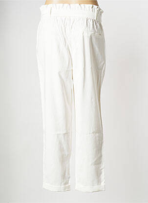 Pantalon droit blanc MORGAN femme