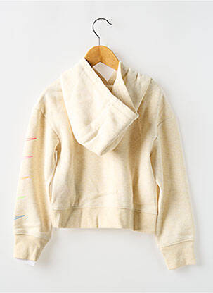 Sweat-shirt à capuche col rond beige NIKE fille