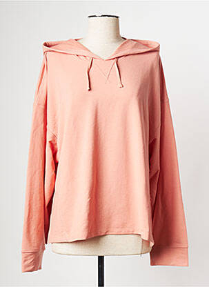 Sweat-shirt à capuche col rond rose NIKE femme