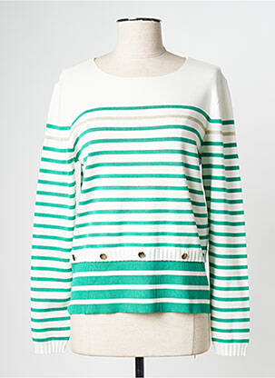 Pull col rond vert BREAL femme