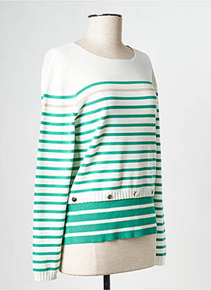 Pull col rond vert BREAL femme