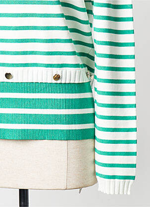 Pull col rond vert BREAL femme