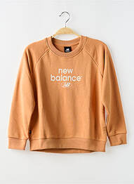 Sweat-shirt col rond marron NEW BALANCE enfant