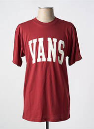 T-shirt col rond rouge VANS homme