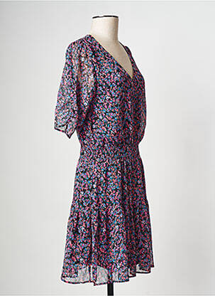 Robe courte col v noir BONOBO femme